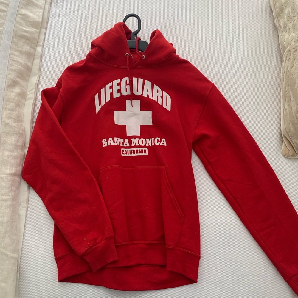 RED LIFEGUARD HOODIE